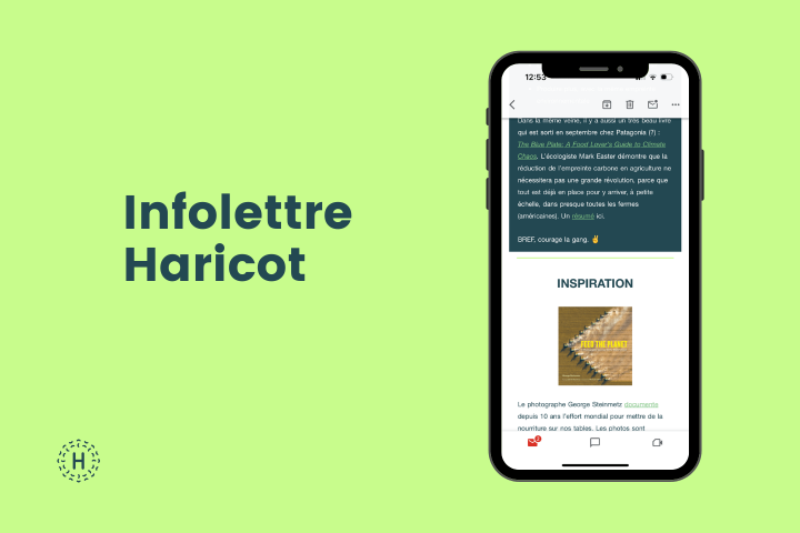 Abonnement - Infolettre Haricot