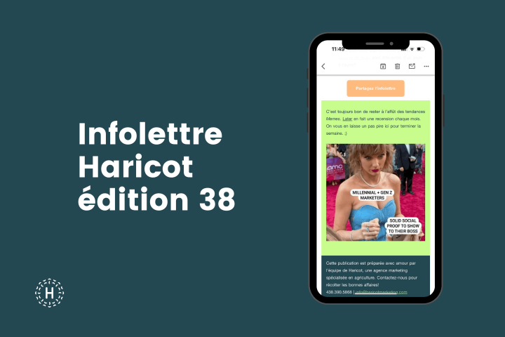 Infolettre Haricot - Édition #38