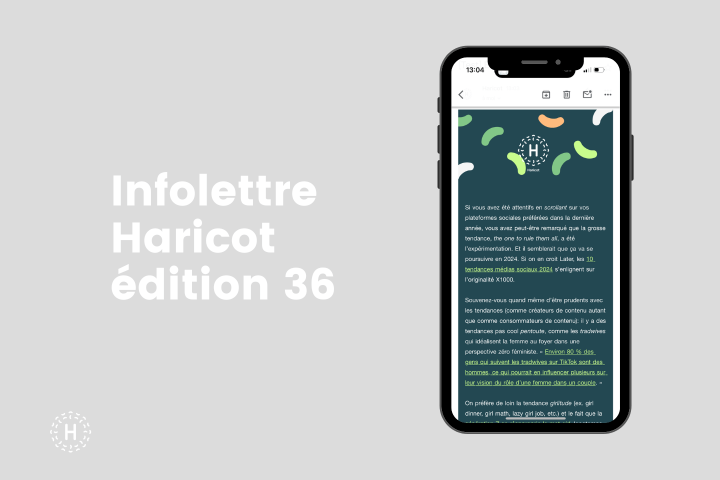 Infolettre Haricot - Édition #36