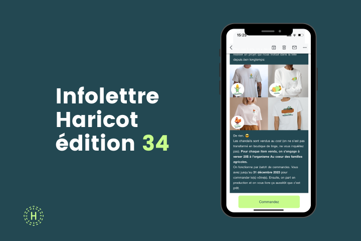 Infolettre Haricot - Édition #34