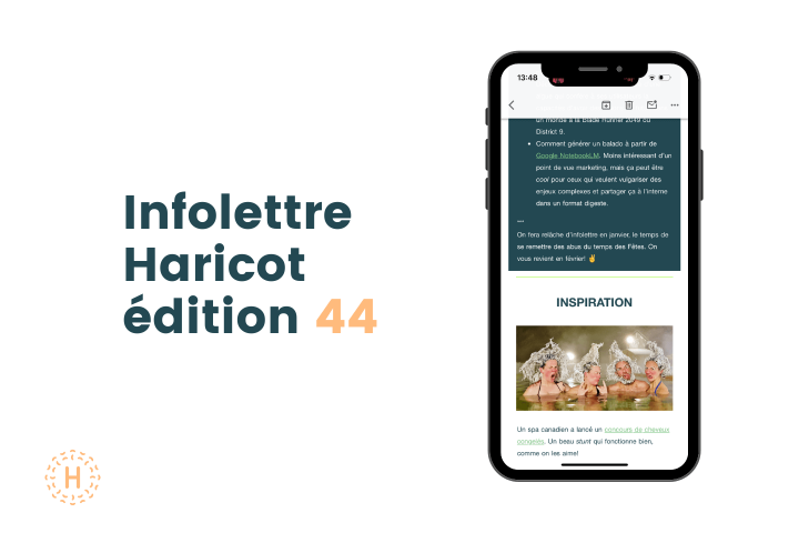 Infolettre Haricot édition #44