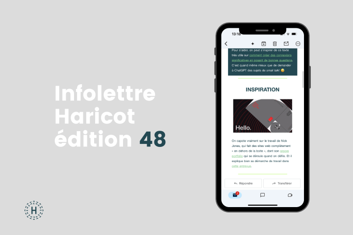 Infolettre Haricot édition #48