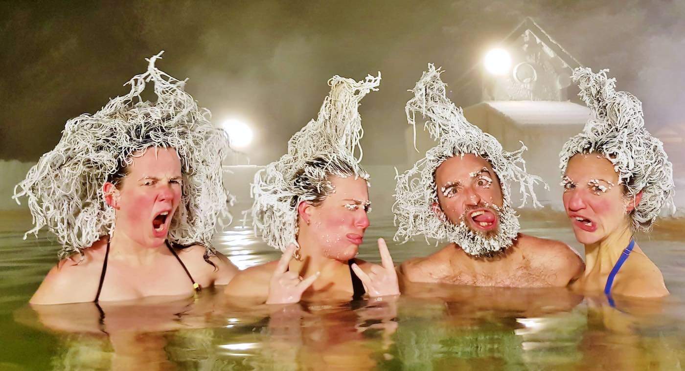 Concours des cheveux congelés du spa Eclipse hot springs